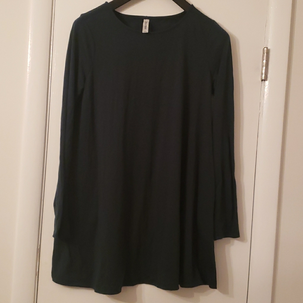 Zenana Premium Long Sleeved Tunic with Pockets